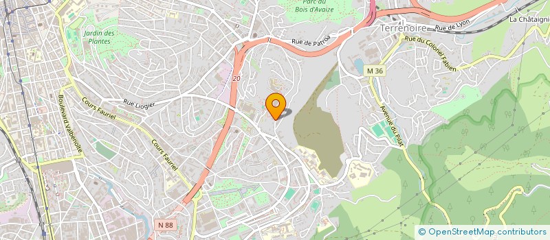 localisation de l'entreprise TOTAL EVENT'S à SAINT-ETIENNE