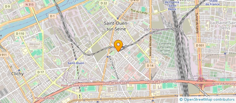 localisation de l'entreprise TOTAL SBTP à SAINT-OUEN-SUR-SEINE