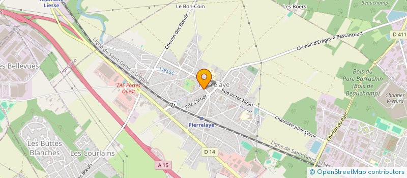 localisation de l'entreprise TOTAL SL SERVICES  PIERRELAYE