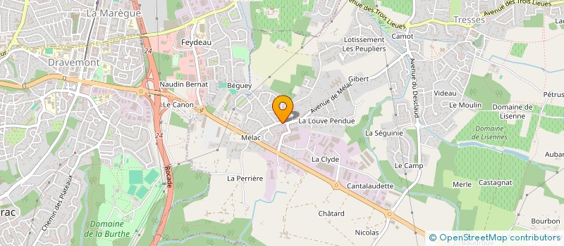 localisation de l'entreprise TOTALE POSE à TRESSES
