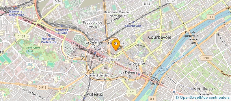localisation de l'entreprise TOTALENERGIES EP FRANCE à COURBEVOIE