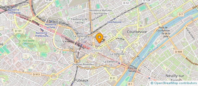 localisation de l'entreprise TOTALENERGIES PARTICIPATIONS à COURBEVOIE
