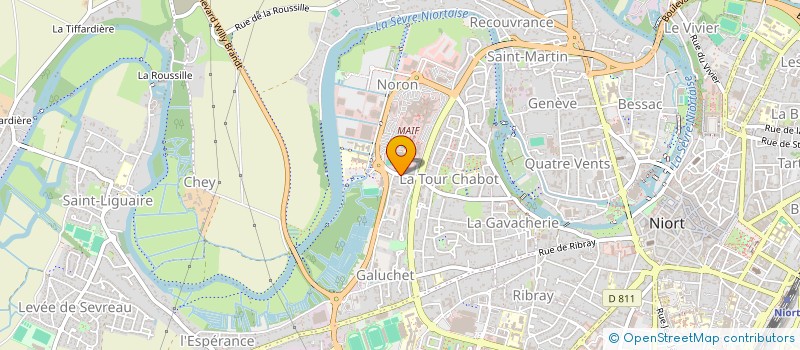 localisation de l'entreprise TOTEM à NIORT