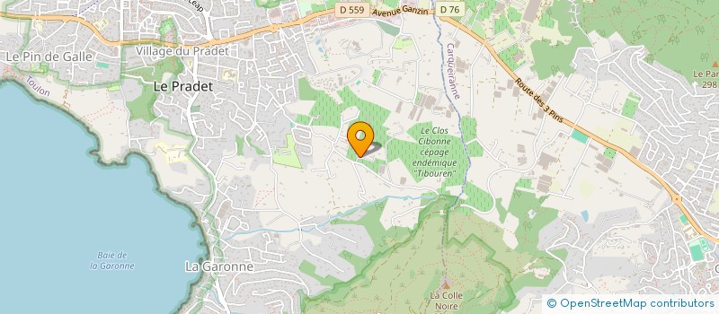 localisation de l'entreprise TOTEM II  LE PRADET