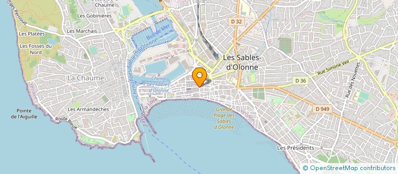 localisation de l'entreprise TOTEMA DESIGN à LES SABLES D'OLONNE