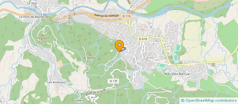 localisation de l'entreprise TOTES  CERET