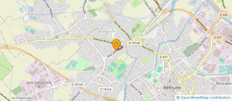 localisation de l'entreprise TOTM - ASSOCIATION MUSICALE à ANNEZIN