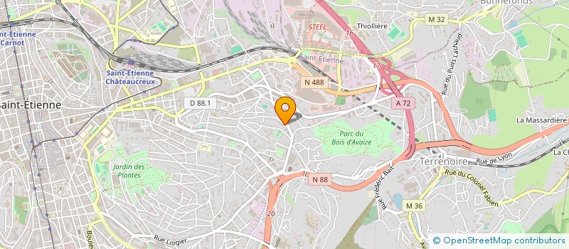 localisation de l'entreprise TOTOKE ASSOCIATION HUMANITAIRE INTERNATIONAL à SAINT-ETIENNE