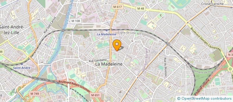 localisation de l'entreprise TOTRABAT SARL à LA MADELEINE