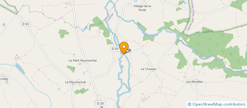 localisation de l'entreprise TOU'CLUB à CHAILLAC