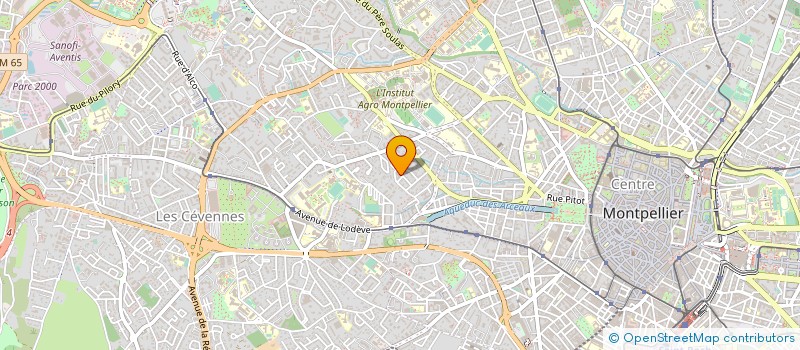 localisation de l'entreprise TOU'TISSUS à MONTPELLIER