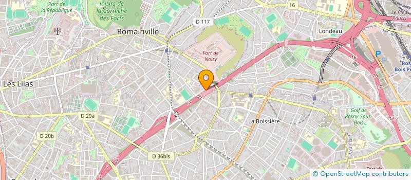 localisation de l'entreprise TOUABI à ROMAINVILLE