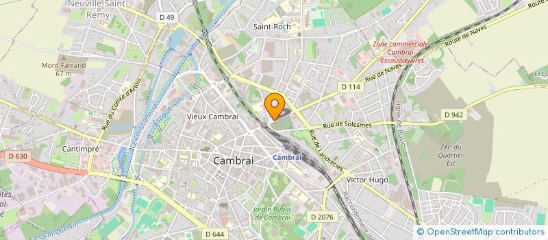 localisation de l'entreprise TOUAT à CAMBRAI