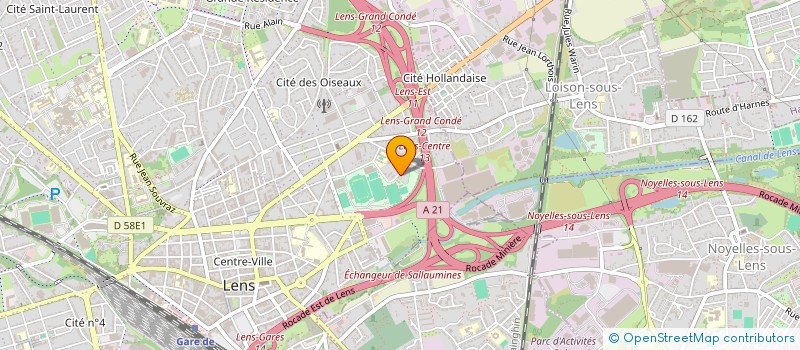 localisation de l'entreprise TOUAT HABIT  LENS