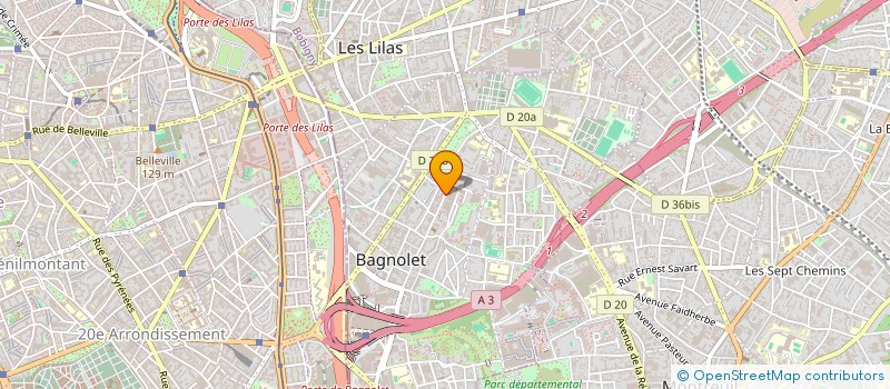 localisation de l'entreprise TOUAT TRANSPORT à BAGNOLET