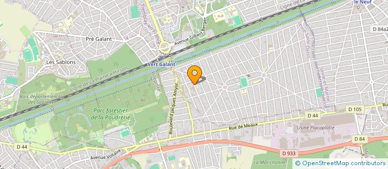 localisation de l'entreprise TOUATI MULTISERVICES à TREMBLAY-EN-FRANCE