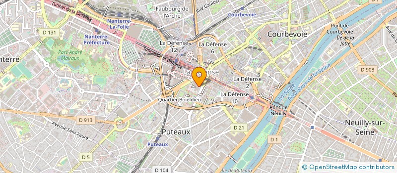 localisation de l'entreprise TOUAX SCA - SGTR - CITE - SGT - CMTE - TAF - SLM TOUAGE INVESTISSEMENTS REUNIES à PUTEAUX