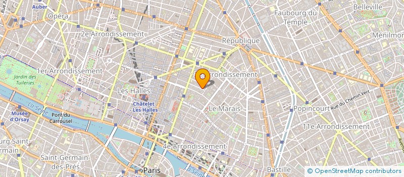 localisation de l'entreprise TOUBA à PARIS