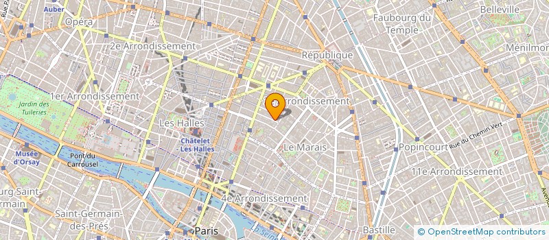 localisation de l'entreprise TOUBA à PARIS