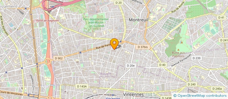 localisation de l'entreprise TOUBAGAGE à MONTREUIL