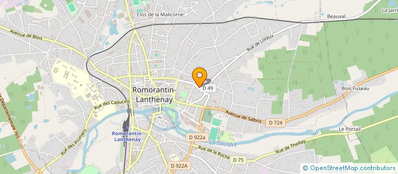localisation de l'entreprise TOUBAL RENOV'  ROMORANTIN-LANTHENAY
