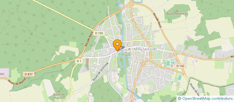 localisation de l'entreprise TOUBAT à MILLY-LA-FORET