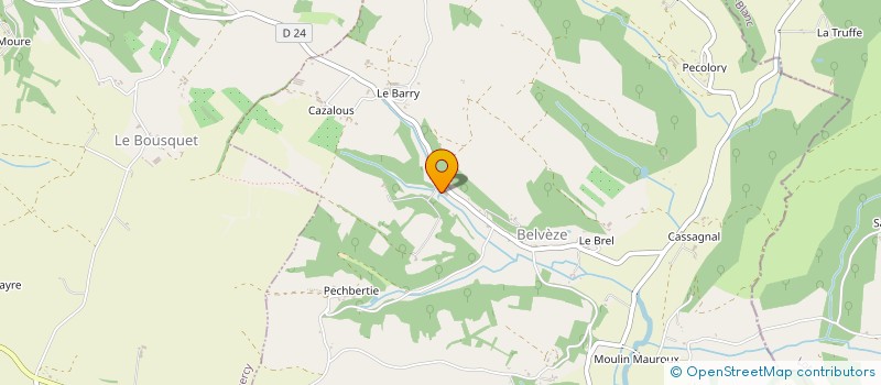 localisation de l'entreprise TOUBELMONT à BELVEZE
