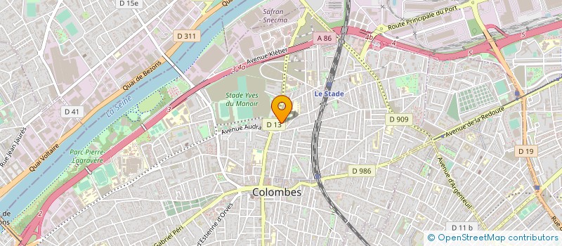 localisation de l'entreprise TOUBHANS à COLOMBES