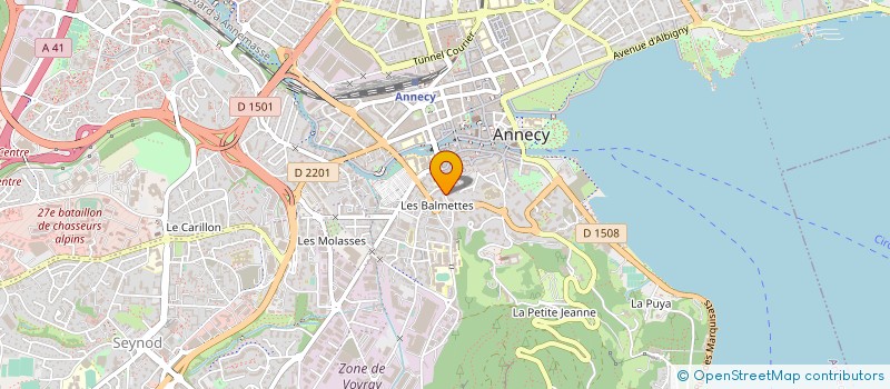 localisation de l'entreprise TOUBKAL 74 à ANNECY