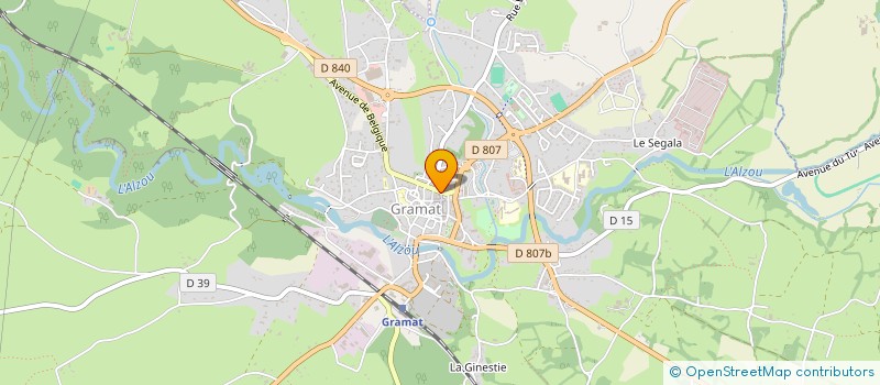 localisation de l'entreprise TOUBOUL à GRAMAT