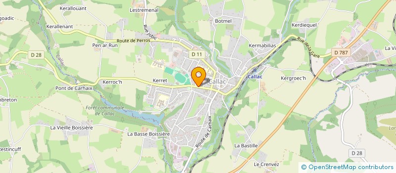 localisation de l'entreprise TOUBOULIC J Y G  CALLAC