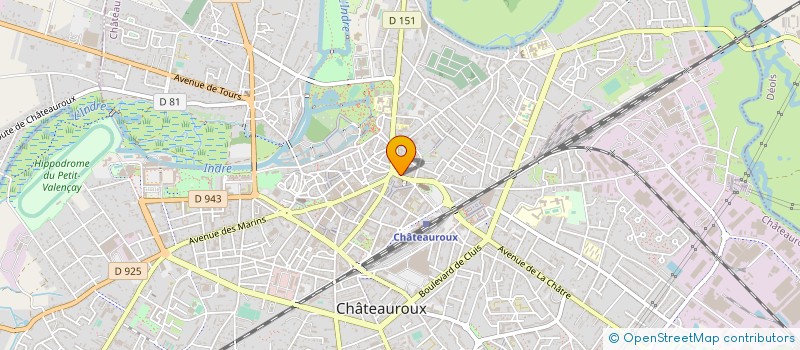 localisation de l'entreprise TOUBUREAU PAPETERIE SAINT LUC à CHATEAUROUX