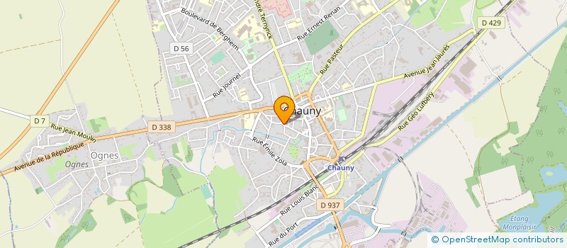 localisation de l'entreprise TOUCADO  CHAUNY