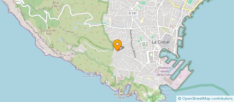 localisation de l'entreprise TOUCAN  LA CIOTAT