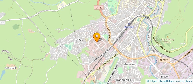localisation de l'entreprise TOUCAN L'ATELIER à AURILLAC