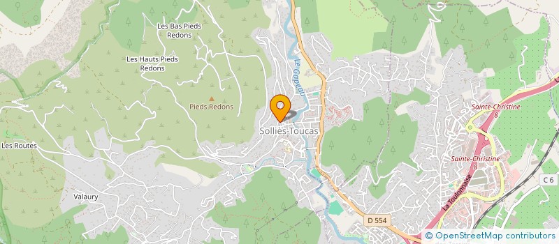 localisation de l'entreprise TOUCAS  SOLLIES-TOUCAS