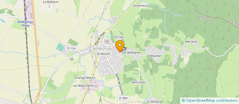 localisation de l'entreprise TOUCH ENT' à AMBRONAY