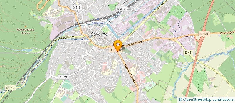 localisation de l'entreprise TOUCH'LINE à SAVERNE