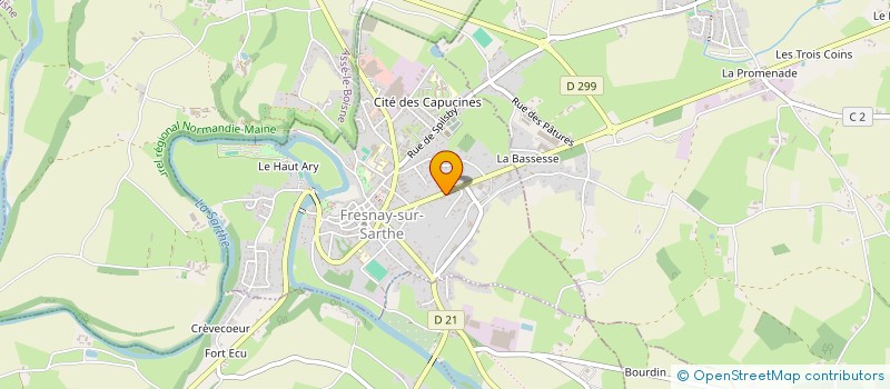 localisation de l'entreprise TOUCH'' SERVICES à FRESNAY-SUR-SARTHE