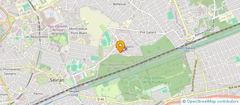 localisation de l'entreprise TOUCH SEVRAN POUDRERIE à SEVRAN