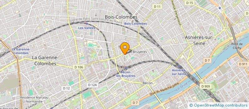 localisation de l'entreprise TOUCHARD WOS 603 à ASNIERES-SUR-SEINE
