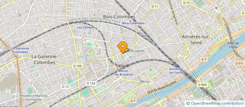 localisation de l'entreprise TOUCHARD WOS à ASNIERES-SUR-SEINE