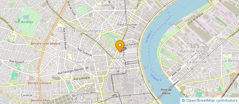 localisation de l'entreprise TOUCHDOWN SE (SPORTS & ENTERTAINMENT)  BORDEAUX