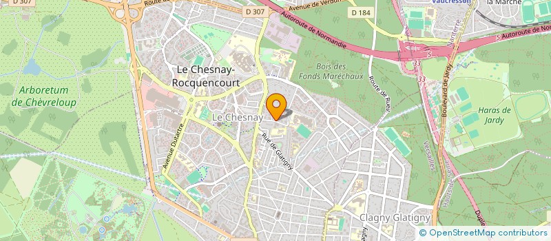 localisation de l'entreprise TOUCHE FINALE  LE CHESNAY-ROCQUENCOURT