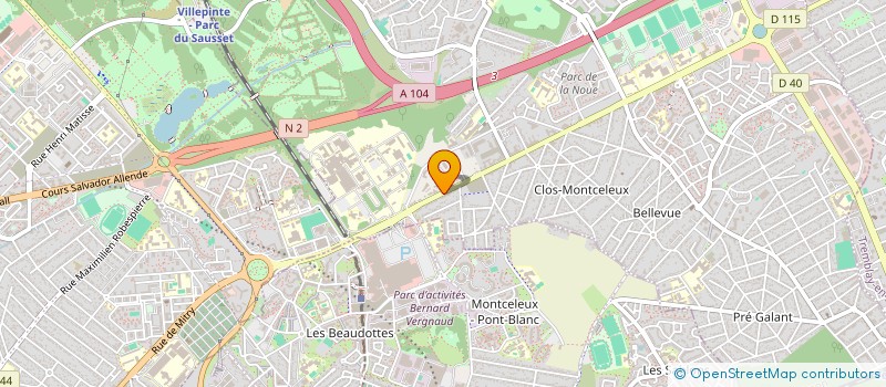 localisation de l'entreprise TOUCHE FINALE COIFFURE ET ESTHETIQUE à VILLEPINTE