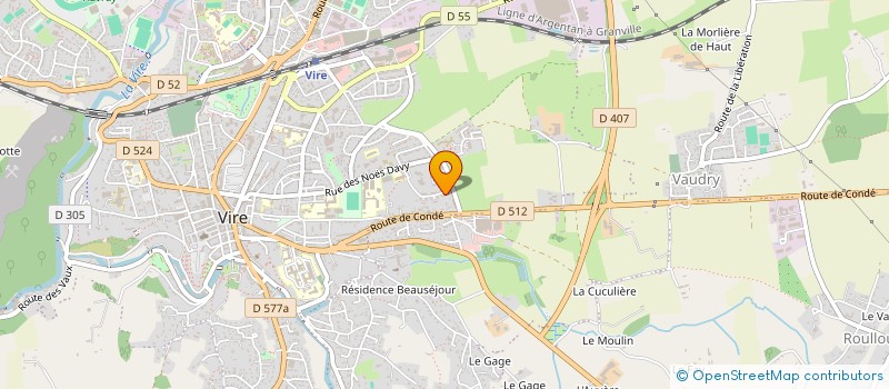 localisation de l'entreprise TOUCHE PAS A MA SANTE, A MON HOSTO  VIRE-NORMANDIE