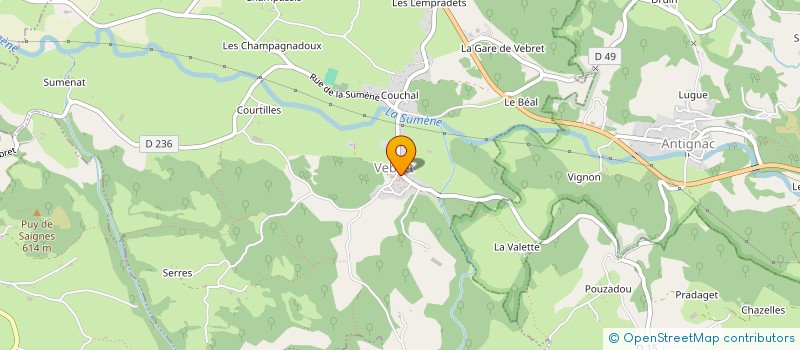 localisation de l'entreprise TOUCHE PAS A MON EAU à VEBRET