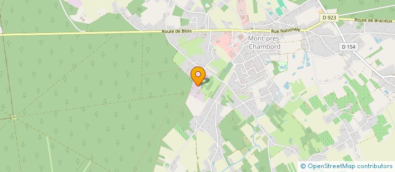 localisation de l'entreprise TOUCHET BETON  MONT-PRES-CHAMBORD