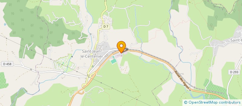 localisation de l'entreprise TOUCHEZ DU BOIS à SAINT-JEAN-LE-CENTENIER