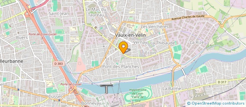 localisation de l'entreprise TOUCOM  VAULX-EN-VELIN